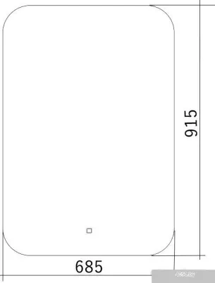 Silver Mirrors Паллада 68.5x91.5 LED-00002242