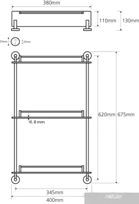 Bemeta Этажерка Omega 104202132