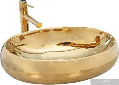 Умывальник Rea Melania (золотистый)