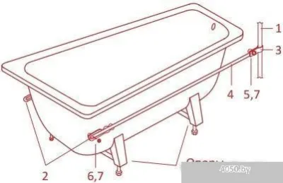 Ванна Antika А-70001 170x70