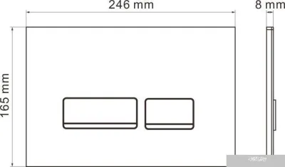 Roxen Cube Bidet One Rimless 6 в 1 StounFix Slim 649838 (чёрное стекло)