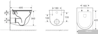 WeltWasser Telbach 004 GL-WT + Marberg 507 SE (белый глянец/хром)