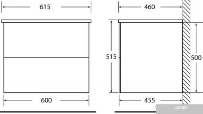 BelBagno Тумба под умывальник Etna-600-2C-SO-RN-P (rovere nature)