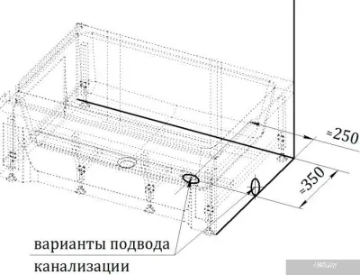 Душевой поддон Radomir 119x81 1-11-0-1-0-013