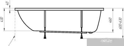 Ванна 1Марка Modern 160x70