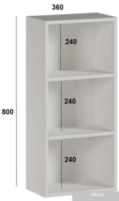 Genesis Мебель Шкаф 360 (белый)