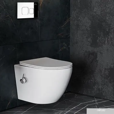 Roxen Antares Bidet в комплекте с инсталляцией StounFix Slim 6 в 1 942567 (кнопка: хром глянец)