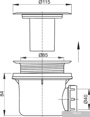 Сифон Alcaplast A48