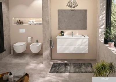 Ideal Standard Tesi Aquablade + кнопка Olias M2 (хром) S0079R0121AA