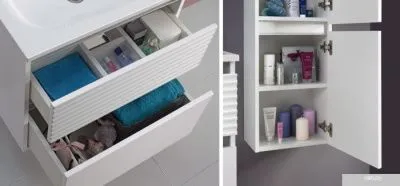 Belux Шкаф для ванной Севилья ПН35 (1 белый глянцевый)