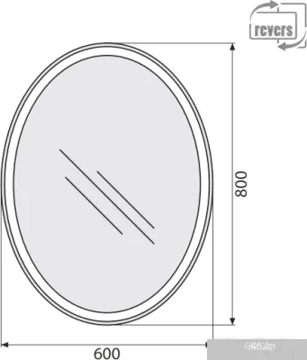 BelBagno Зеркало SPC-VST-600-800-LED-TCH