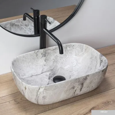 Умывальник Rea Livia (камень матовый)