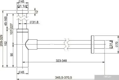 Wellsee Drainage System 182119000 (хром)
