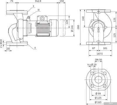 Насос Wilo VeroLine-IPL 50/105-0.75/2