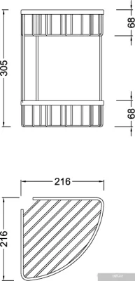 Timo Этажерка Saona 13082/03 (черный)