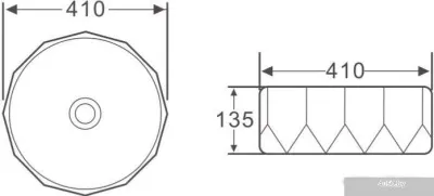 Умывальник BelBagno BB1409H301