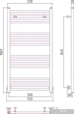 Полотенцесушитель Сунержа Модус 1000x500 00-0250-1050