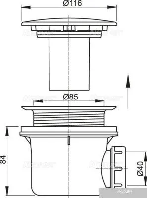 Сифон Alcaplast A49K