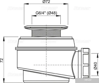 Сифон Alcaplast A46-50