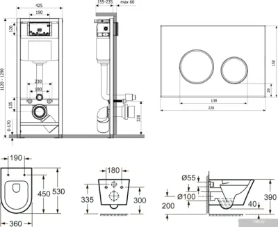 Унитаз Lavinia Boho Relfix Biore Rimless 7 в 1 87040101 (белый пластик)