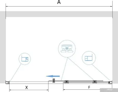 RGW PA-14 41081418-11 180 (хром/прозрачное стекло)