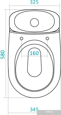 Унитаз Santek Римини (1WH302130)