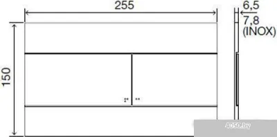 Панель смыва OLI Slim 659044 (глянцевый хром)