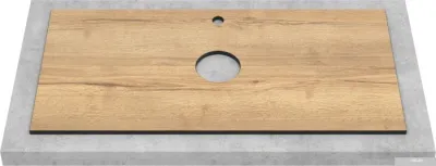 ЗОВ Тумба под умывальник Парма 80 P80LWP0MHMC1A-KP13H (белый/галифакс)