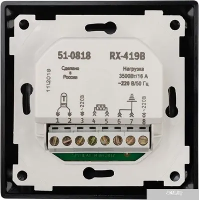 Терморегулятор Rexant RX-419B 51-0818 (черный)