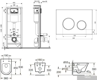 Унитаз Lavinia Boho Relfix Biore Rimless 6 в 1 77040103