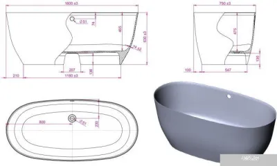 Ванна Astra-Form Атрия 160x75