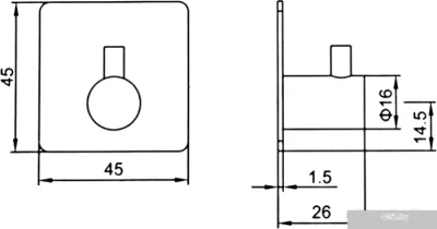 Крючок для ванны Ledeme L215-4 (4 шт)