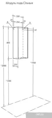 Акватон Шкаф для ванной Оливия подвесной 1A254703OLUGL