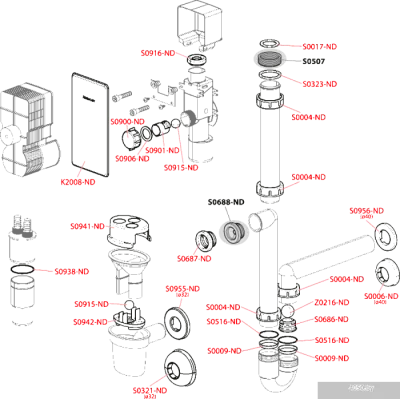 Сифон Alcaplast AKS3