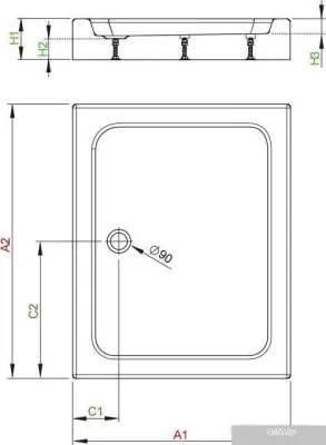 Душевой поддон Radaway Laros D Compact 120x90 [SLD91217-01]