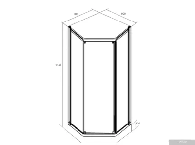 Cerutti Spa Chika ZP91T 90х90