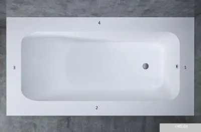 Ванна Salini Orlando Vasta 190x100 102024M (S-Stone, матовый)