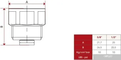 Фитинг ITAP Отсекающий клапан 365 3/8