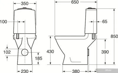 Унитаз Gustavsberg Logic GBG 5695
