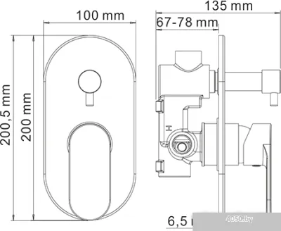 Смеситель Wasserkraft Elbe 7441