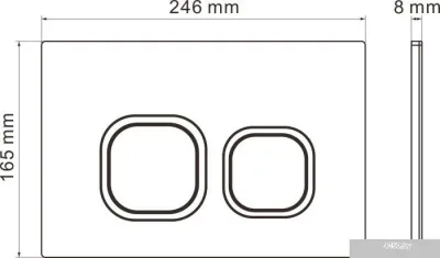 Roxen Antares One Rimless 6 в 1 StounFix Slim 560993 (кнопка: матовая)