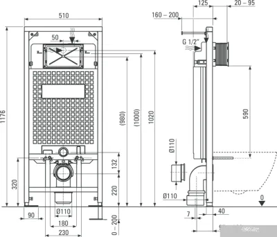 Унитаз Deante Vital CDVS6WPW