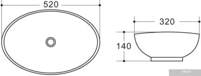Умывальник BelBagno BB1147