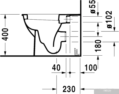 Унитаз Duravit Darling New (213909)
