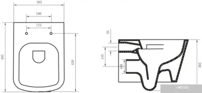 Унитаз BelBagno Alban BB120CHR