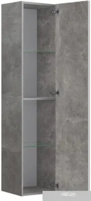Belux Шкаф-пенал Стокгольм ПН35 (31, бетон чикаго светло-серый)