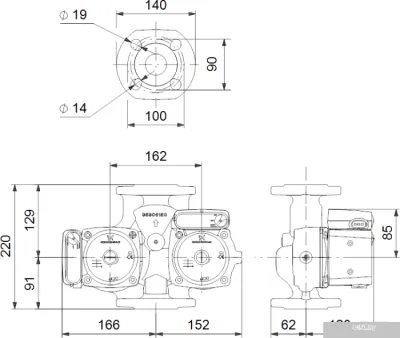 Насос Grundfos UPSD 32-80 F 220