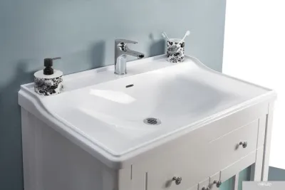 Belux Тумба под умывальник Дуглас Н80-01 (1, белый глянец)