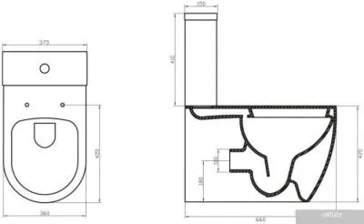 Унитаз BelBagno Marino [BB105CP + BB105T + BB105SC]