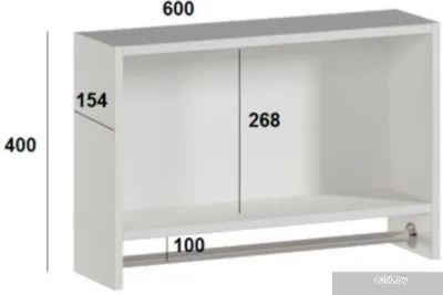 Genesis Мебель Шкаф 3 (белый)